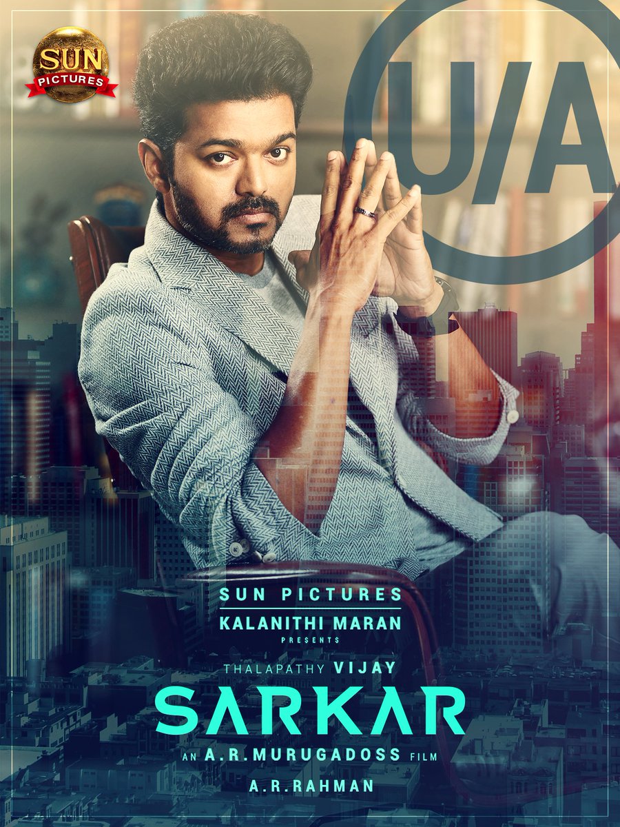 Vijay's Sarkar censored with U/A Vijay,Sarkar Teaser,Sarkar movie Teaser,Ilayathalapathy Vijay,Sarkar Teaser pics,Sarkar Teaser images,Sarkar Teaser stills