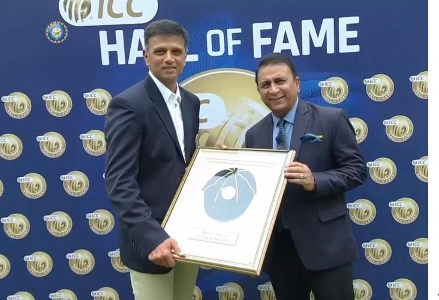 Veteran Indian cricketer Rahul Dravid honoured with ICC Hall of Fame Rahul Dravid,Rahul Dravid ICC Hall of Fame,ICC Hall of Fame,ICC Hall of Fame 2018,Rahul Dravid honoured with ICC Hall of Fame