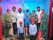 Sandeep Singh unveils his wax statue at Jaipur museum