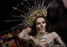 La Catrina,Day Of The Dead,Day of the dead  La Calaca Festival,Mexican Day of the Dead,Mexico,Mexico City,MExican Festival,Festivals around the world
