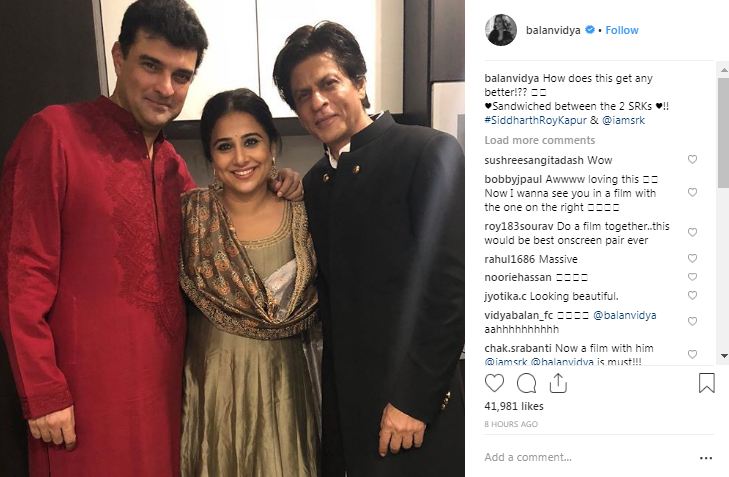 Vidya Balan with husband Siddharth Roy Kapur and SRK Shah Rukh Khan,Shah Rukh Khan and wife Gauri Khan,Alia Bhatt,Katrina Kaif,Kareena Kapoor,Jacqueline Fernandez,Vidya Balan,Shah Rukh Khan Diwali party,Shah Rukh Khan Diwali party pics,Shah Rukh Khan Diwali party images,Shah Rukh Khan Diwali party stills,Sh