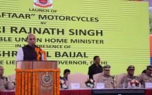 Rajnath Singh flags off "Raftaar" Motorcycle Patrols of Delhi Police