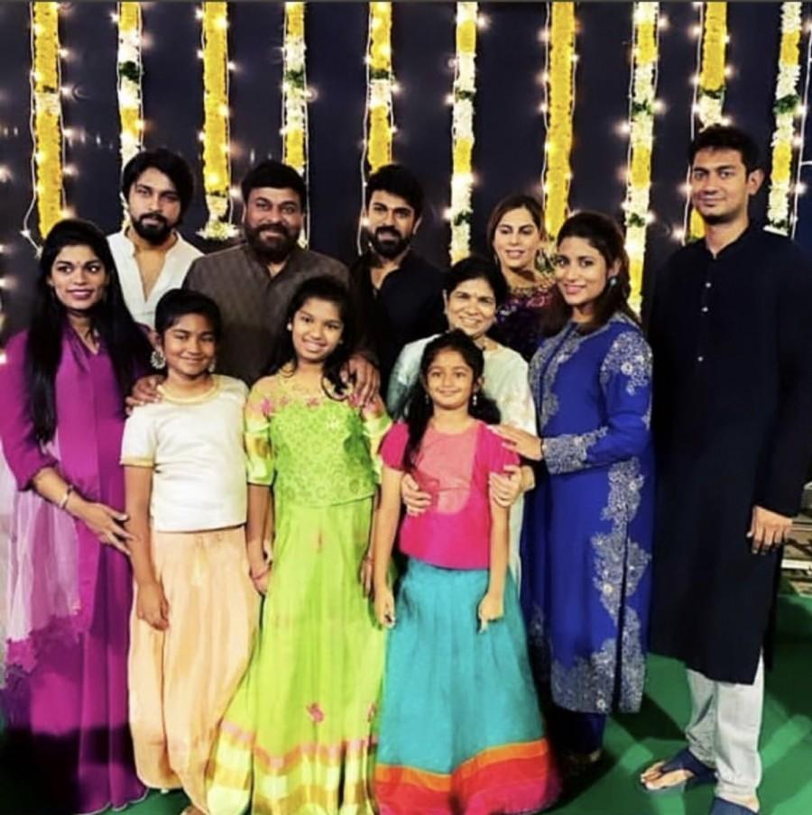 Diwali Celebrations at Mega Star Chiranjeevi house Chiranjeevi,Ram Charan,Upasana Kamineni,Diwali,Diwali celebration,celebs Diwali celebration,Diwali celebration pics,Diwali celebration images,Diwali celebration stills,Diwali celebration pictures,Diwali celebration photos