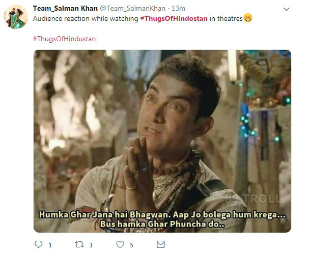 Thugs of Hindostan funny memes: Netizens call Amitabh Bachchan, Aamir Khan  starrer a 'King-sized disappointed' - Photos,Images,Gallery - 104767