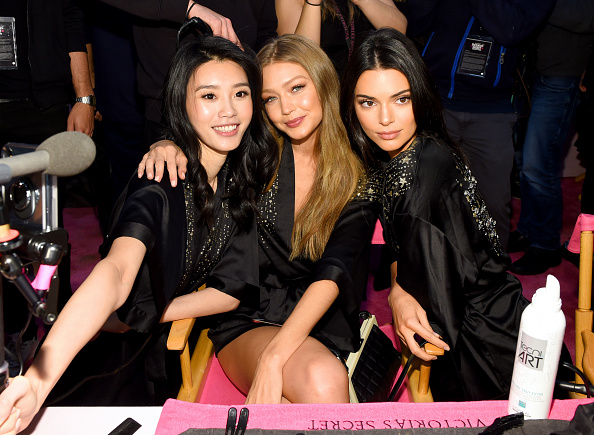 Ming Xi, Gigi Hadid and Bella Hadid Gigi and Bella Hadid,Gigi Hadid and Bella Hadid,Gigi Hadid,Bella Hadid,Victorias Secret Fashion Show,celebs at Victorias Secret Fashion Show