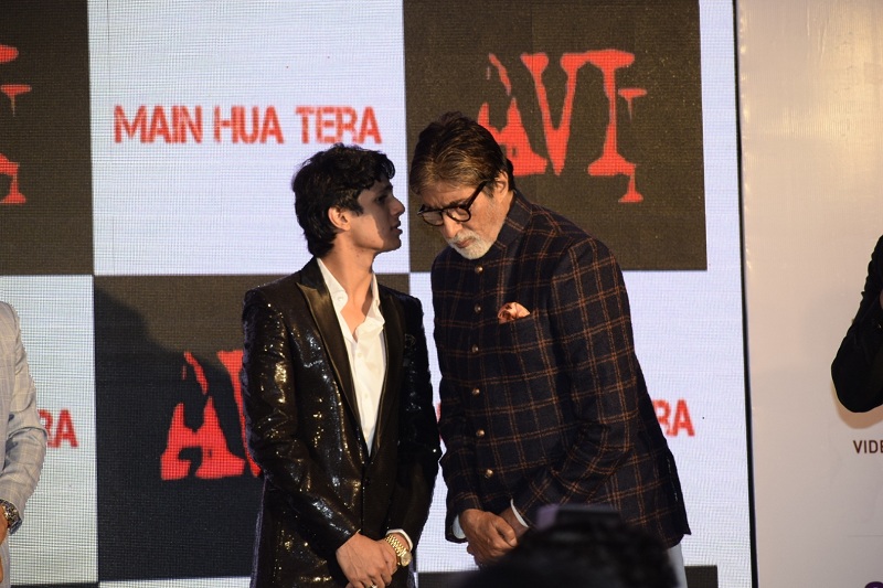 Amitabh Bachchan At 'Main Hua Tera' Song Launch Avi,Avitesh Shrivastava,Main Hua Tera Song Launch,Amitabh Bachchan,amitabh bachchan twitter,Senior Bachchan,Aadesh Shrivastava,Music Launch