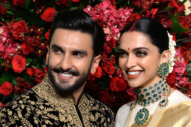 Ranveer Singh and Deepika Padukone at The Leela Deepika Padukone,DeepVeer,DeepVeer wedding reception,DeepVeer Ki Shadi,Deepika Ranveer,deepika padukone ranveer singh,Bangalore,The Leela Palace