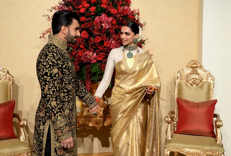 Ranveer Singh and Deepika Padukone at The Leela Deepika Padukone,DeepVeer,DeepVeer wedding reception,DeepVeer Ki Shadi,Deepika Ranveer,deepika padukone ranveer singh,Bangalore,The Leela Palace