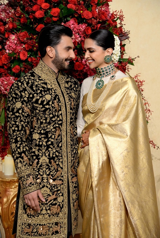 Ranveer Singh and Deepika Padukone at The Leela Deepika Padukone,DeepVeer,DeepVeer wedding reception,DeepVeer Ki Shadi,Deepika Ranveer,deepika padukone ranveer singh,Bangalore,The Leela Palace