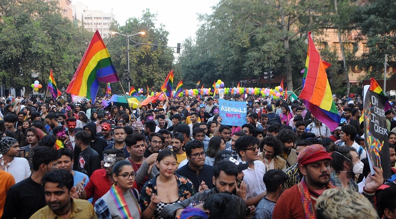 Delhi Queer Parade LGBTQ,LGBTQ community,LGBTQ Rights,LGBTQ civil rights,LGBTQ Celebrations,Delhi Queer Parade,NEw delhi,section 377,section 377 homosexuality law