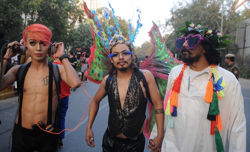 Delhi Queer Parade LGBTQ,LGBTQ community,LGBTQ Rights,LGBTQ civil rights,LGBTQ Celebrations,Delhi Queer Parade,NEw delhi,section 377,section 377 homosexuality law