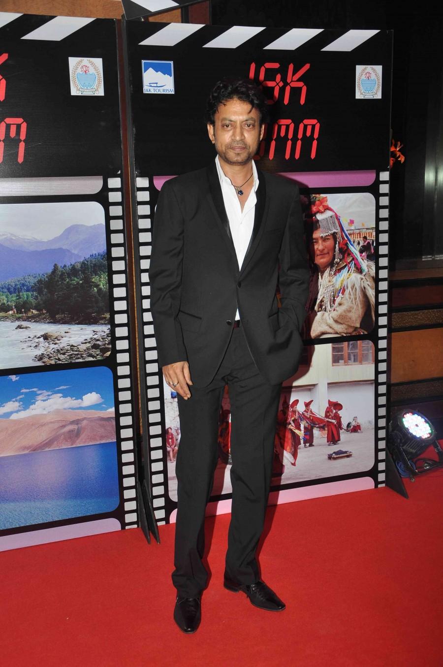 Irrfan Khan attends J&K 70mm J&K 70mm,J&K 70mm event photos,Anupam Kher,Rishi Kapoor,boney kapoor,bollywood celebs