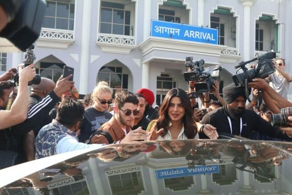 Priyanka Chopra and Nick Jonas arrive at Jodhpur for their wedding