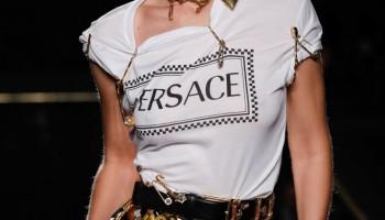 Versace 2019,Versace Pre-Fall,American Stock Exchange,Gigi Hadid,Irina Shayk,Candice Swanepoel,Fashion Show,Gigi Hadid Versace