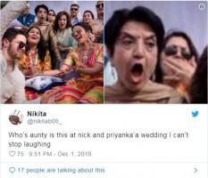 Screaming aunty,Screaming Aunty Meme,Priyanka Chopra,Priyanka Chopra Nick Jonas,Priyanka chopra wedding,Priyanka Chopra nick jonas wedding,Jodhpur