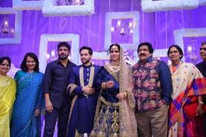 Saina Nehwal,saina nehwal wedding photos,Parupalli Kashyap,Parupalli Kashyap wedding,Hyderabad,nagarjuna akkineni,nagarjuna,Nagarjuna wife Amala,K.Kavitha,saina nehwal badminton