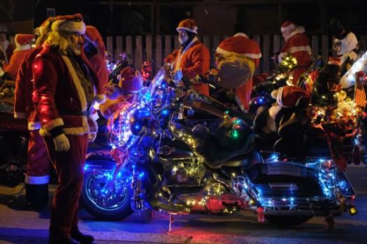 Bikers & Santa Claus For Christmas