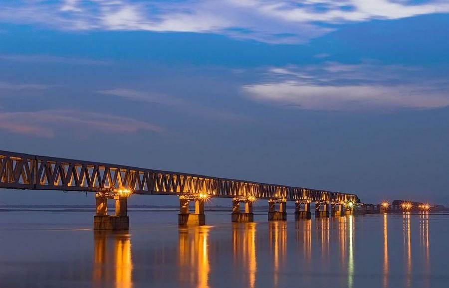 Bogibeel Road-cum-Rail Bridge Inauguration Prime Minister Narendra Modi,Prime Minister Narendra Modi BJP,Bogibeel,Bogibeel bridge,Bogibeel Road-cum-Rail bridge,Brahmaputra river,Brahmaputra tributary,dibrugarh