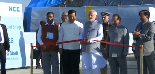 Bogibeel Road-cum-Rail Bridge Inauguration Prime Minister Narendra Modi,Prime Minister Narendra Modi BJP,Bogibeel,Bogibeel bridge,Bogibeel Road-cum-Rail bridge,Brahmaputra river,Brahmaputra tributary,dibrugarh