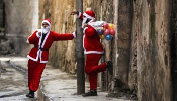 Christmas,Christmas 2018,christmas celebrations,Christmas traditions,Iraq,Iraqi liberation of Mosul,Mosul Iraq,Mosul battle ISIS,Santa Claus