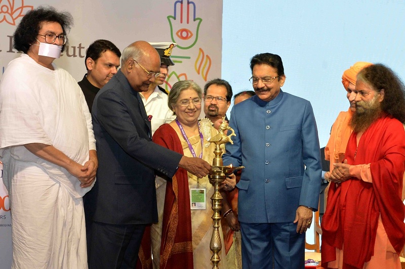 100 Years Of The Yoga Institute President Ram Nath Kovind,President Ram Nath Kovind Tweet,Maharashtra Governor,Chennamaneni Vidyasagar Rao,Devendra Fadnavis,Devendra Fadnavis government,The Yoga Institute,The Yoga Institute 100 years