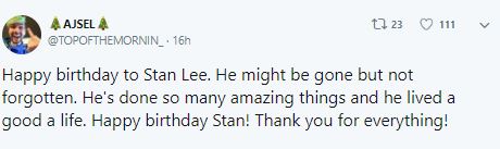 Stan Lee's 96th Birth Anniversary Stan lee,Stan Lee death,Stan Lee age,stan lee cameo,Marvel,Marvel studios,Marvel Cinematic Universe,Spiderman stan lee