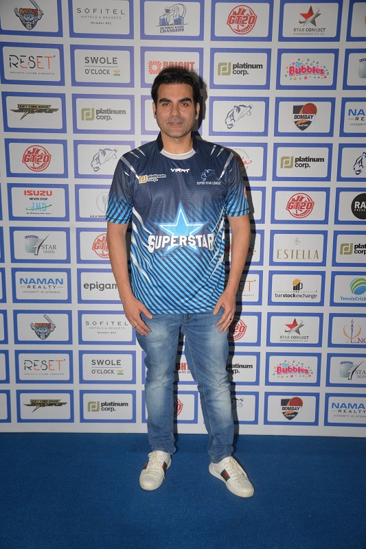 Superstar Cricket League Arjun Rampal,Arjun Rampal girlfriend,Dino Morea,Arbaaz Khan,Arbaaz Khan Georgia Andriani,georgia andriani,Superstar Cricket League,Cricket league