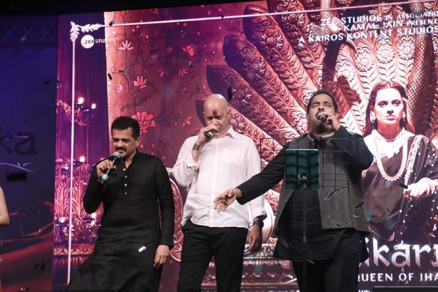 Manikarnika Audio Launch Manikarnika,Manikarnika: The Queen of Jhansi,Manikarnika: Queen of Jhansi,Manikarnika audio launch,Kangana Ranaut,Kangana Ranaut manikarnika,ankita lokhande,ankita lokhande manikarnika,Ankita Lokhande Jhalkari Bai,Zeeshan Ayyub,Shankar-Ehsaan-Loy