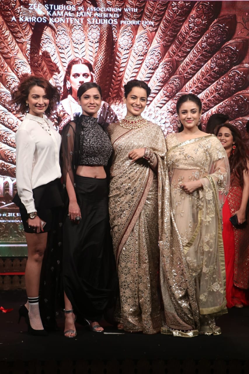 Manikarnika Audio Launch Manikarnika,Manikarnika: The Queen of Jhansi,Manikarnika: Queen of Jhansi,Manikarnika audio launch,Kangana Ranaut,Kangana Ranaut manikarnika,ankita lokhande,ankita lokhande manikarnika,Ankita Lokhande Jhalkari Bai,Zeeshan Ayyub,Shankar-Ehsaan-Loy