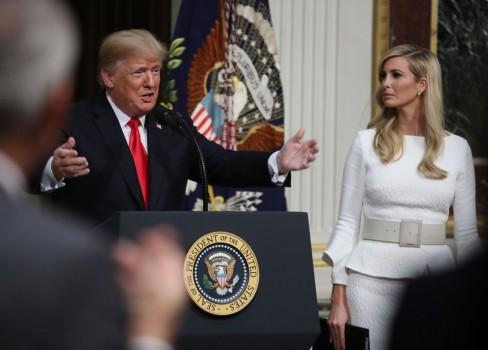 On Ivanka Trump, his daughter