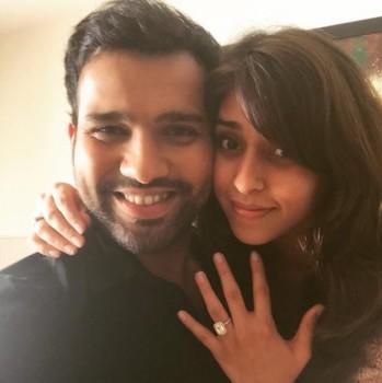Rohit Sharma and Ritika Sajdeh