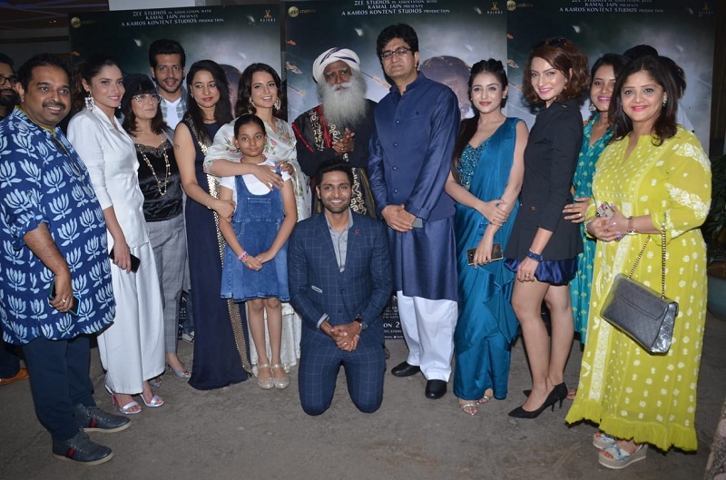 Celebs attend the Special screening of Kangana Ranaut's Manikarnika Kangana Ranaut,Manikarnika,Manikarnika: The Queen of Jhansi,Sadhguru,sadhguru jaggi vasudev,prasoon joshi,shankar mahadevan,Raveena Tandon,nitesh tiwari,Ashwini Iyer Tiwari,ankita lokhande,Rangoli baby boy,rangoli