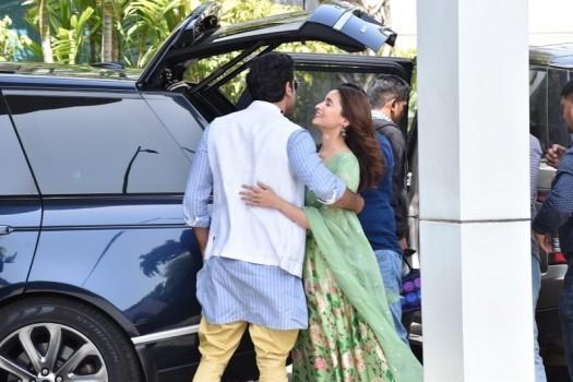 Ranbir Kapoor and Alia Bhatt leave for Prayagraj Kumbh for Brahmastra Shooting