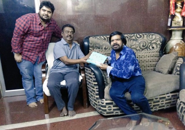 T Rajendar Invites Captain Vijayakanth for Kuralarasan's Wedding Kuralarasan,kuralarasan wedding,kuralarasan marriage,kuralarasan wedding pics,tamil celebrity wedding,t rajendar,simbu,simbu brother wedding