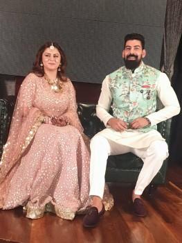 Actor Kabir Duhan Singh and singer Dolly Sindhu engagement pics