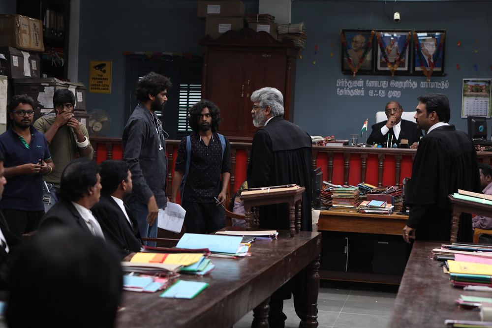 A working still from Ajith Kumar's Nerkonda Paarvai Nerkonda paarvai,nerkonda paarvai photos,nerkonda paarvai movie stills,nerkonda paarvai wallpapers,ner konda paarvai,ajith,ajith kumar,ajith pictures,vidya balan,shraddha srinath