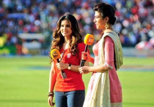 Sunny Leone During IPL Match in Mohali