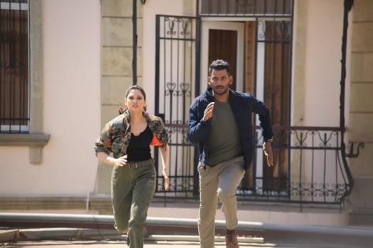 Tamannaah and Vishal in Action