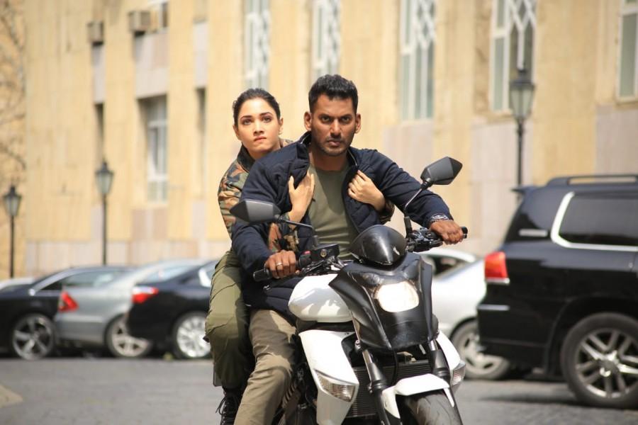 Tamannaah and Vishal Vishal,vishal krishna,tamannaah bhatia,tamanaah,aishwarya lakshmi,action,vishal action stills