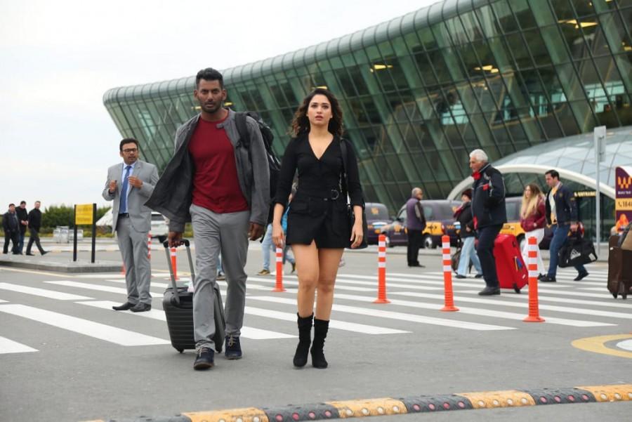 Tamannaah and Vishal Vishal,vishal krishna,tamannaah bhatia,tamanaah,aishwarya lakshmi,action,vishal action stills
