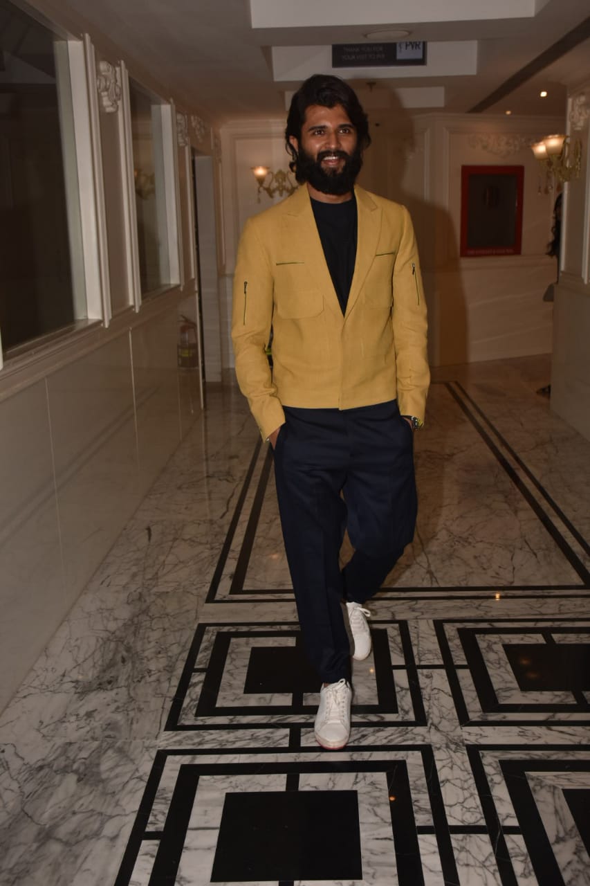 Vijay Devarakonda in Mumbai Vijay devarakonda,rashmika mandanna,dear comrade,vijay devarakonda mumbai,rashmika mandanna mumbai