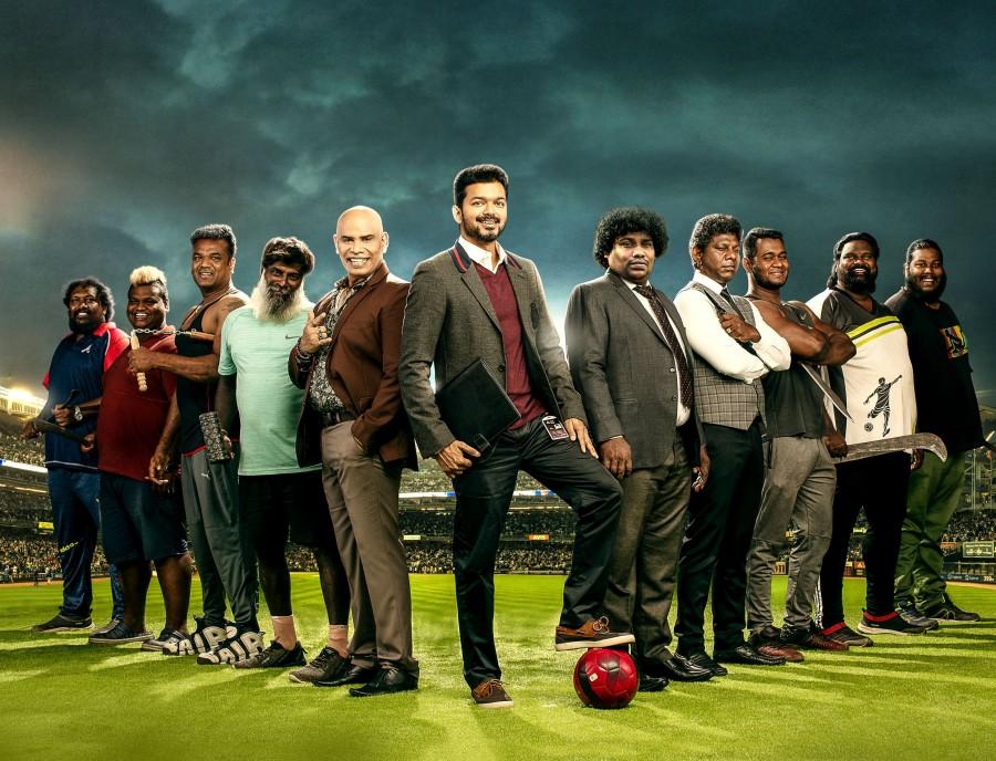 Vijay with his Aides in Bigil Bigil,bigil movie stills,bigil high quality pictures,bigil hq pics,vijay high quality photos,vijay,thalapathy vijay