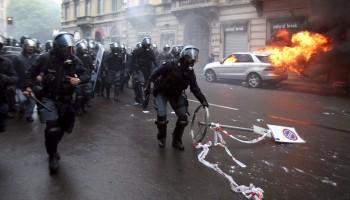 Anti-Expo Protests in Milan,Anti-Expo Protests,Anti-Expo protests turn violent in Milan,MILAN riot,Italy,Protests in Milan,Protests