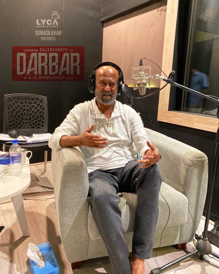 Rajinikanth at a Studio in Chennai Rajinikanth,darbar,darbar photos,darbar poster,rajinikanth darbar poster,darbar pictures