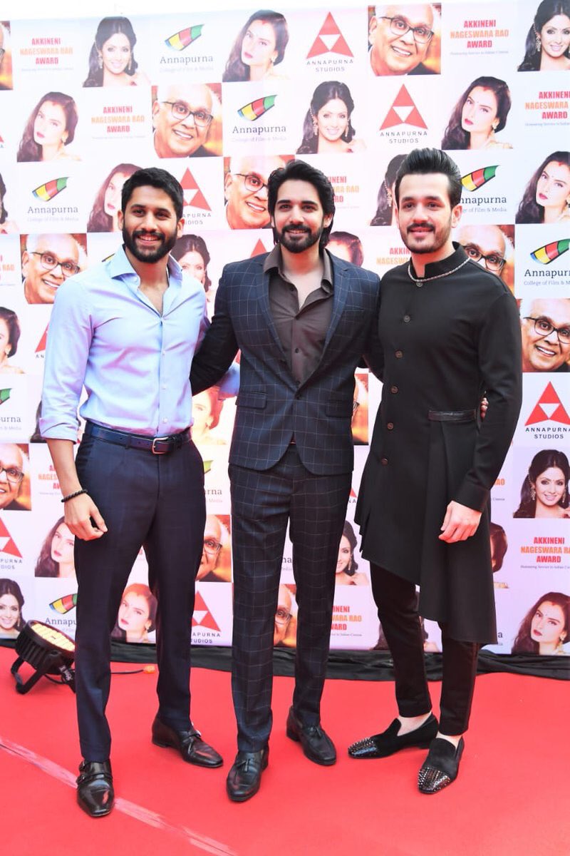 ANR National Award 2019 photos,ANR Award 2019 winner pictures,Megastar Chiranjeevi,T Subbarami Reddy,Akkineni Nagarjuna,Boney Kapoor,Bollywood actress Rekha,Sridevi,ANR Award 2019 pics,ANR Award 2019 ceremony stills,Annapurna Studios,Naga Susheela,Saroja