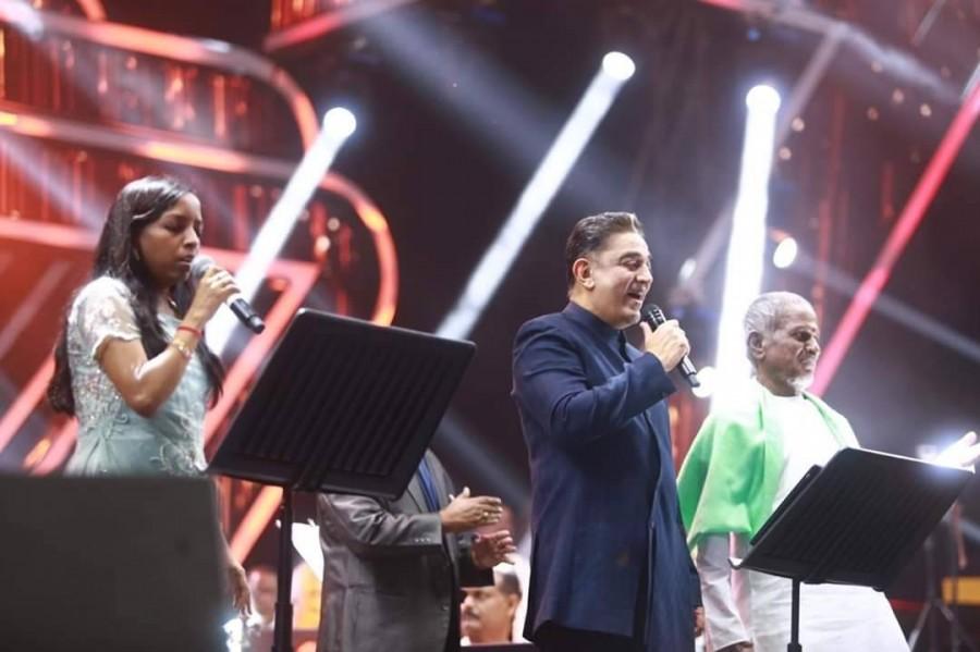 Kamal Haasan Sings at Ungal Naan Ungal naan,ungal naan pictures,kamal 60,kamal 60 photos,kamal haasan,kamal haasan 60 year event,rajinikanth