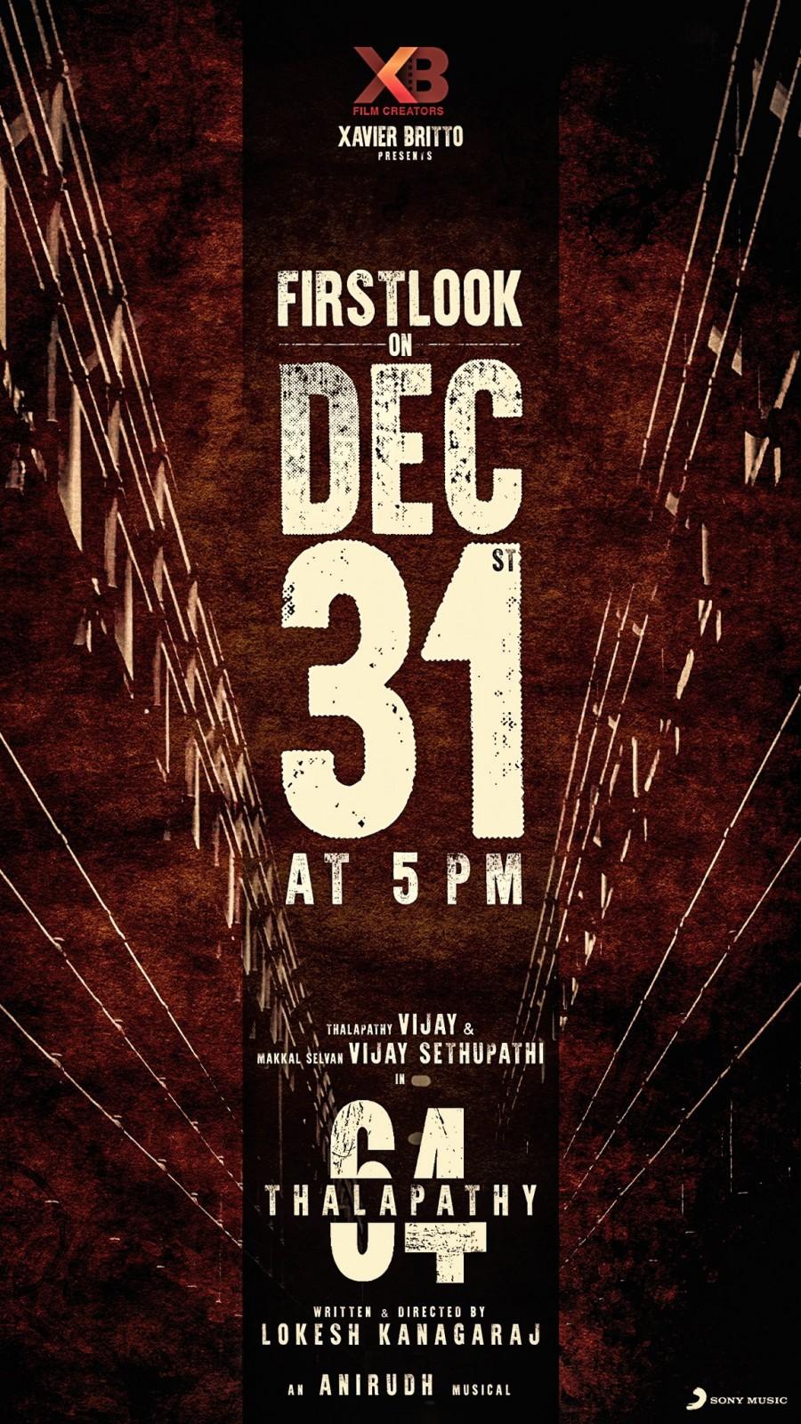 Thalapathy 64 1st Look Promo Thalapathy 64,thalapathy 64 first look poster,thalapathy 64 movie title,thalapathy 64 title,thalapathy 64 name,thalapathy 64 movie name,vijay,thalapathy vijay,lokesh kanagaraj