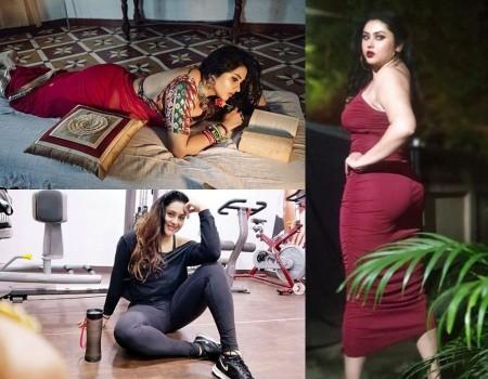 Namitha Looking Hot in Western Dress and Saree