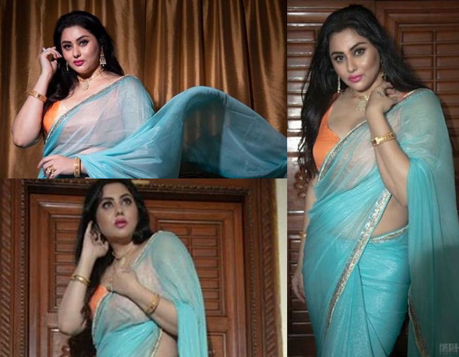 Namitha's yet another Saree Avatar Namitha,namitha hot look,namitha hot pics,namitha hot photos,tamil actress hot