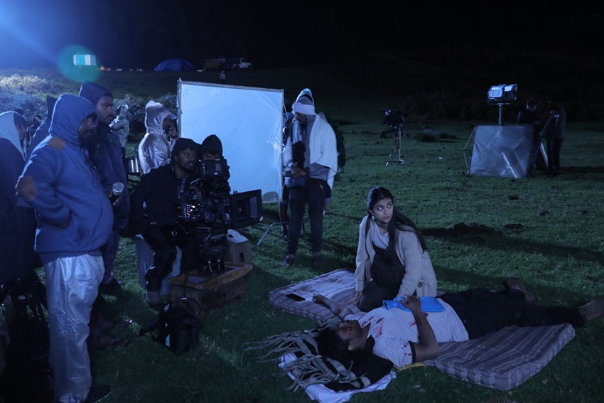 A night Shoot on Penguin Sets Penguin,penguin making pictures,penguin photos,keerthy suresh,keerthy suresh penguin